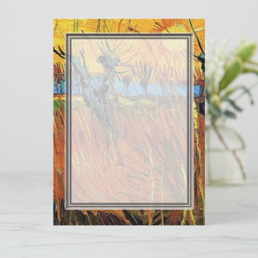 Willows bei Sunset von Vincent van Gogh. (Stehend Vorderseite)