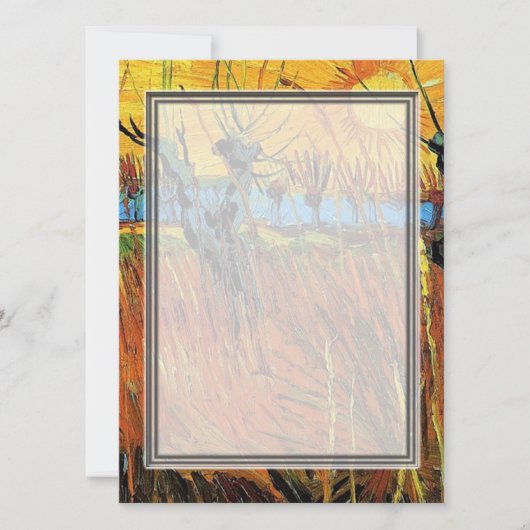 Willows bei Sunset von Vincent van Gogh. (Vorderseite)
