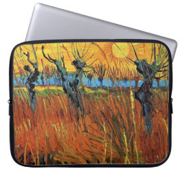 Willows bei Sunset von Vincent van Gogh. Laptopschutzhülle