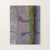 Willows im Springtime Monet Inn Puzzle (Vertikal)