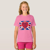 Wills and Kate mit Union Jack on Tshirts, Geschenk T-Shirt (Vorne ganz)