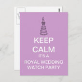 Wills and Kate Royal Wedding Postcard Postkarte (Vorne/Hinten)