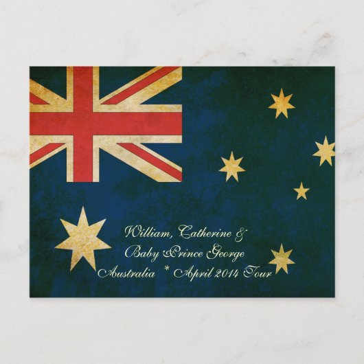 Wills Kate and Baby George Australia 2014 Postcard Postkarte (Vorderseite)
