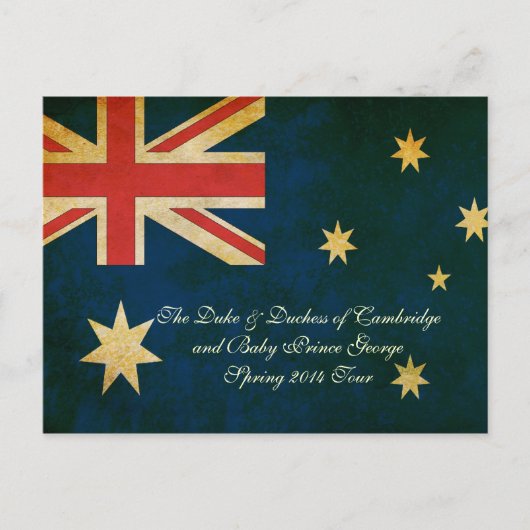 Wills Kate Baby George Australia 2014 Postcard Postkarte (Vorderseite)