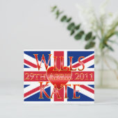 Wills & Kate Postkarte (Stehend Vorderseite)
