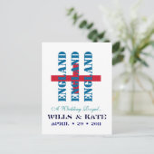 Wills und Kate Royal Wedding ENGLAND Postcard Postkarte (Stehend Vorderseite)