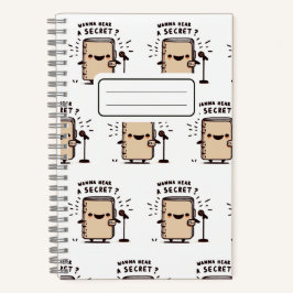 Willst du ein Geheimnis hören? Standup Comedy-Note Notizblock