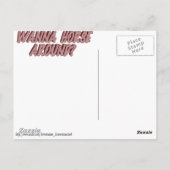 Willst du herumreiten? postkarte (Rückseite)