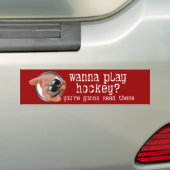 Willst du Hockey spielen? Autoaufkleber (Auf Auto)