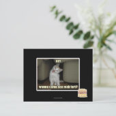 Willst du kommen mah Fort sehen? Postkarte (Stehend Vorderseite)