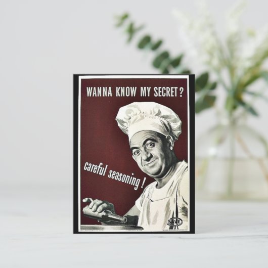 Willst du mein Geheimnis kennenlernen? Postkarte (Stehend Vorderseite)