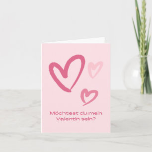 Willst du mein Valentin sein? Karte