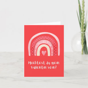 Willst du mein Valentin sein? Karte