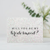 Willst du meine Bridesmädchen sein? Einladung (Stehend Vorderseite)