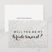Willst du meine Bridesmädchen sein? Einladung (Vorne/Hinten)