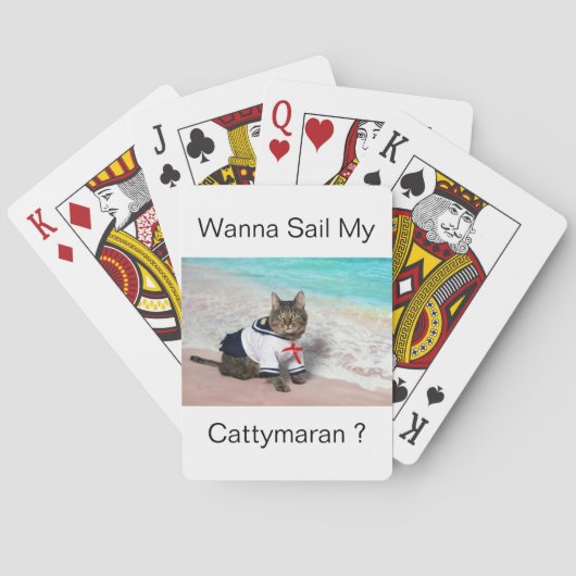 Willst du meine Cattymaran segeln? Spielkarten (Rückseite)