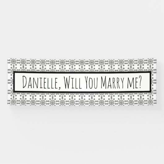 Willst du mich heiraten, Heiratsantrag Banner? Banner (Horizontal)