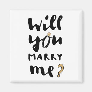 Willst du mich heiraten magnet