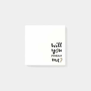 Willst du mich heiraten post-it klebezettel