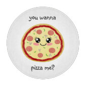 Willst du mich pizza? schneidebrett (Vorderseite)