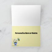 Willst du nicht mein Valentin sein? - Blau, Schwar Karte (Innenseite)