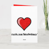 Willst du nicht mein VaLiEnTINE sein? Karte (Rückseite)