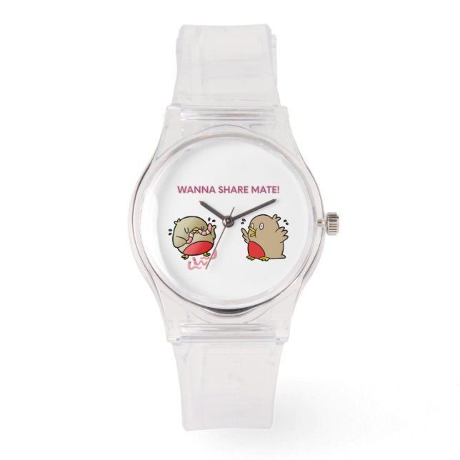 Willst du Partner teilen? Armbanduhr (Vorderseite)