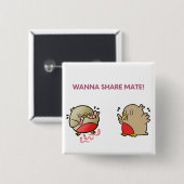 Willst du Partner teilen? Button (Vorne & Hinten)