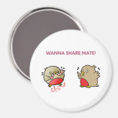 Willst du Partner teilen? Magnet (Vorderseite/Rückseite)