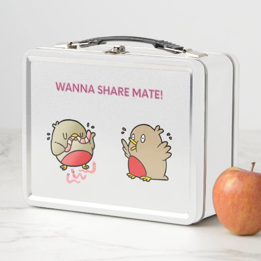 Willst du Partner teilen? Metall Brotdose (Beispiel)