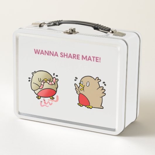 Willst du Partner teilen? Metall Brotdose (Vorderseite)