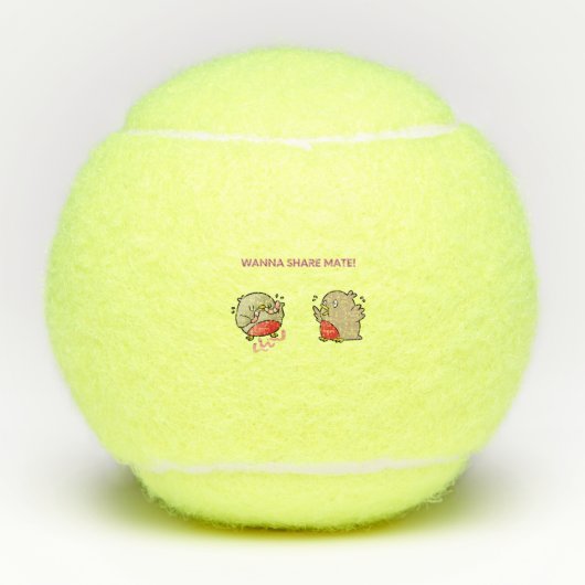 Willst du Partner teilen? Tennisbälle (Vorderseite)