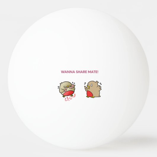 Willst du Partner teilen? Tischtennisball (Vorderseite)