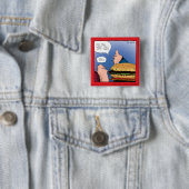 Willst du Pommes dazu? Cartoon Button (Beispiel)