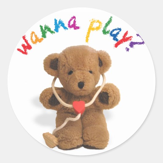 Willst du spielen? Aufkleber (Vorderseite)