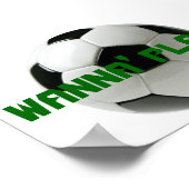 Willst du spielen? Fußball Poster (Ecke)