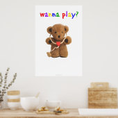 "Willst du spielen?" Poster (Küche)