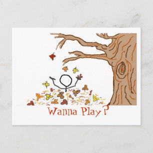 Willst du spielen? postkarte