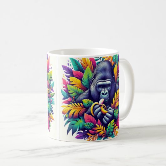 Willy Cool Gorilla Tasse (VorderseiteRechts)