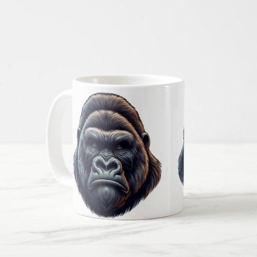 Willy Cool Gorilla Tasse (Vorderseite Links)