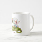 "Willy Fairy on Vibrant Dragon" Kaffeetasse (VorderseiteRechts)