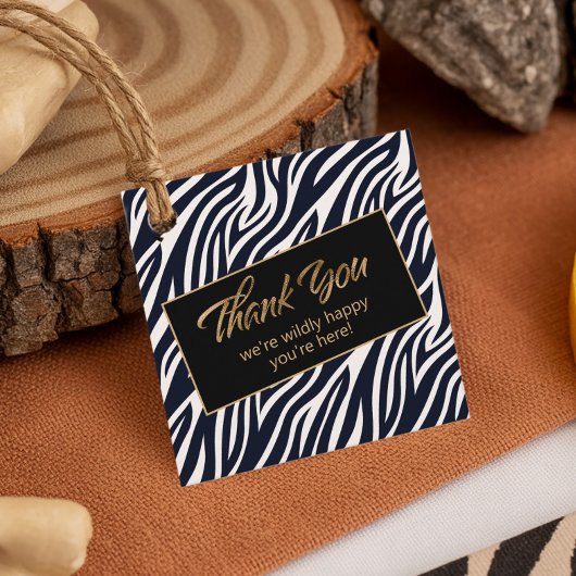 Willy Happy Bachelorette Dank Zebra BW ID1151 Geschenkanhänger