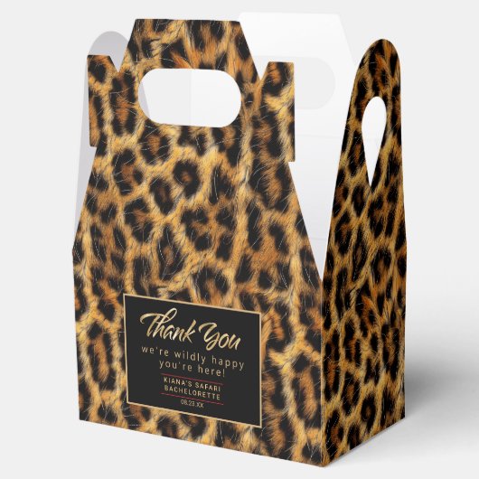 Willy Happy Bachelorette Vielen Dank Leopard ID115 Geschenkschachtel (Geöffnet)