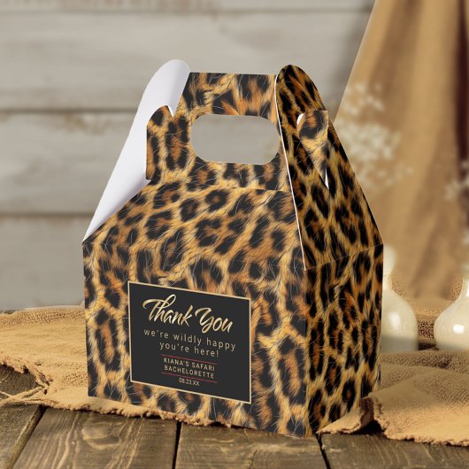 Willy Happy Bachelorette Vielen Dank Leopard ID115 Geschenkschachtel