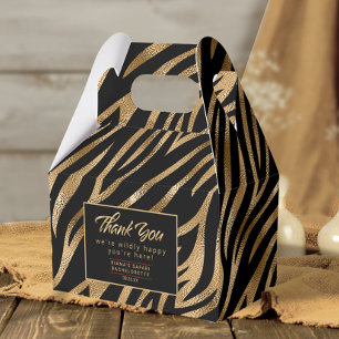 Willy Happy Bachelorette Zebra Black Gold ID1151 Geschenkschachtel