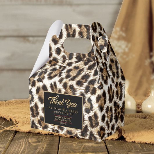 Willy Happy Vielen Dank White Leopard ID1157 Geschenkschachtel