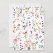 Willy in Liebe Wildblume Garden Brautparty Einladung (Rückseite)