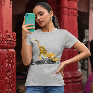 Willy modisches Cheetah Graphic T-Shirt