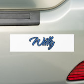 Willy Name blue Aufkleber Sticker Autoaufkleber (Auf Auto)