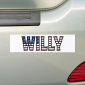 Willy Name Vorname USA Aufkleber Sticker Auto Autoaufkleber (Auf Auto)